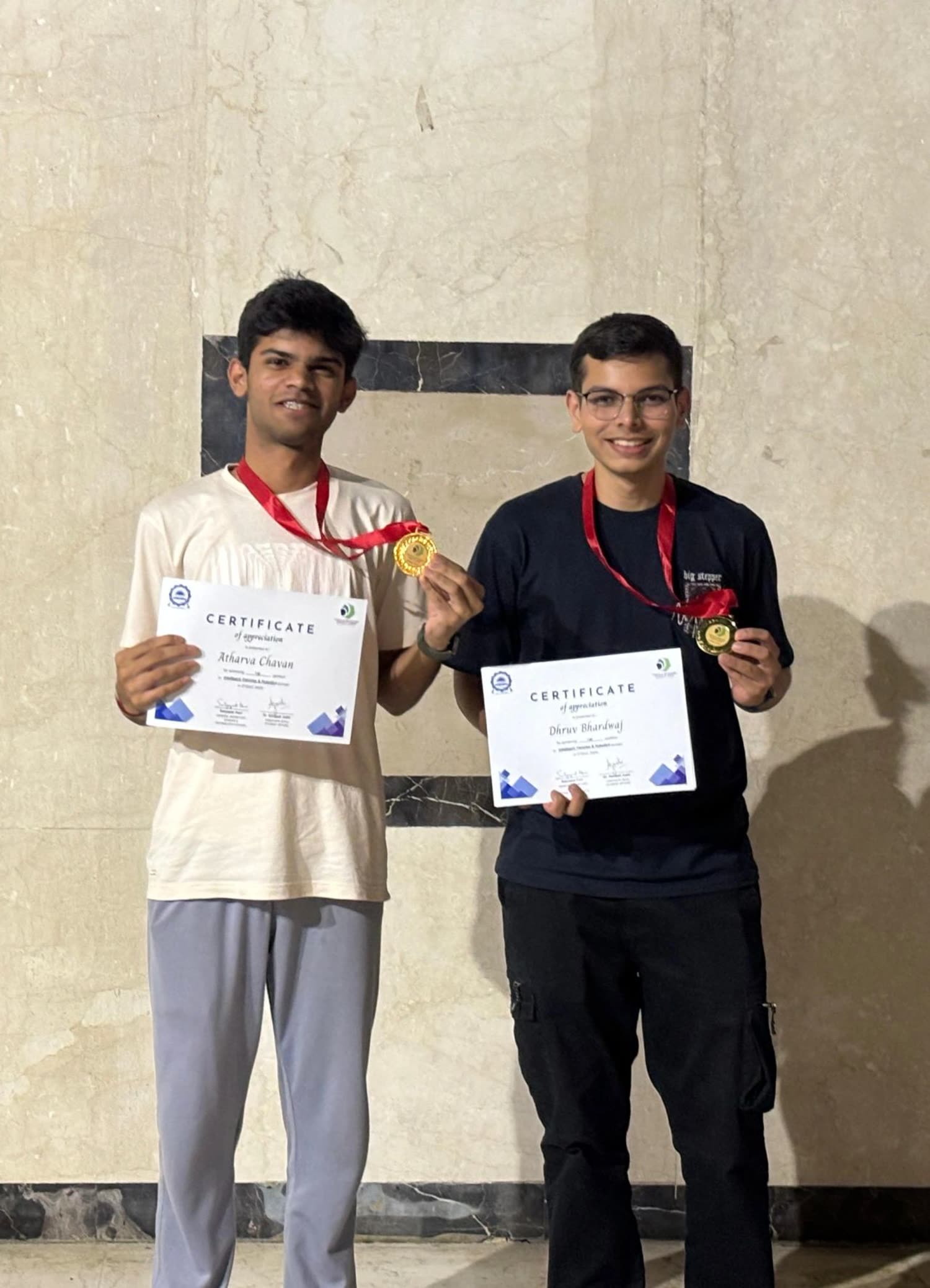 Gold Medal — IITISoC, Robotics — Gold in the Robotics domain of the IIT Indore Summer of Code, for the machine management system.
